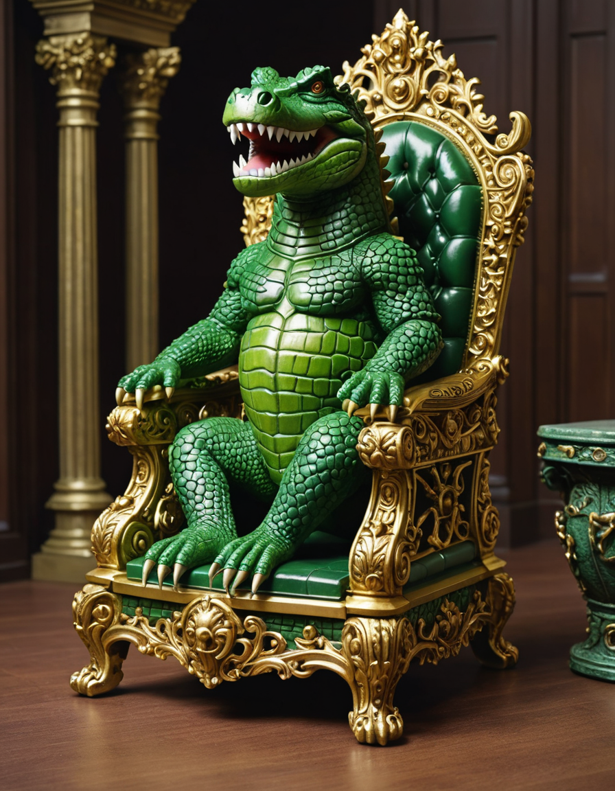 pwt231203231203095737_greenteam A crocodile statue with an ornate throne ma_00306_.png